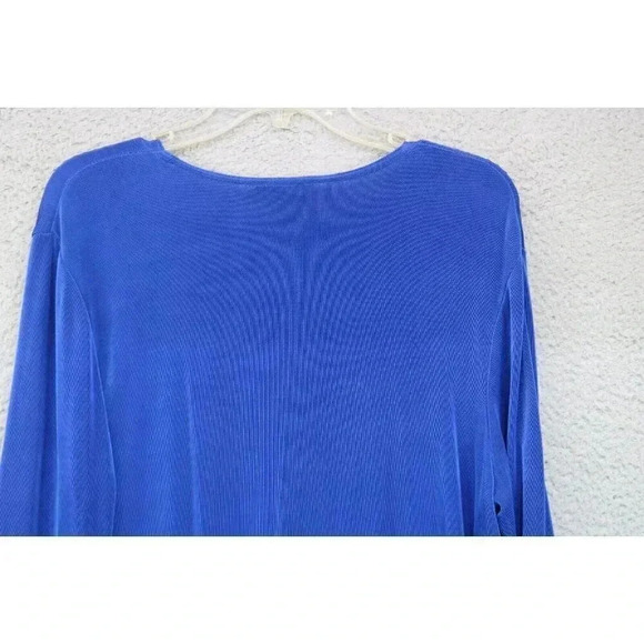 Morgan Cole Women's Cobalt Pant Suit-Medium-Liquid Knit-Sequins - Picture 8 of 12